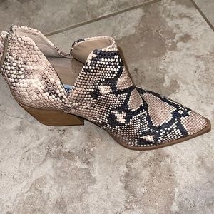 Steve Madden snakeskin bootie